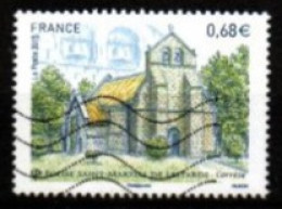 FRANCE   -   2015  .Y&T N° 4967 Oblitéré.  Eglise Saint-Martial De LESTARD  /  CORREZE - Oblitérés