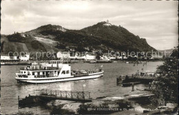 72089444 Koenigswinter Mit Faehre Drachenfels Und Drachenburg Koenigswinter - Königswinter