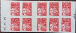 Variété Sans Phosphore 3085a-C5b Date 09.07.01Luquet Type II TVP Rouge - Modernes : 1959-...