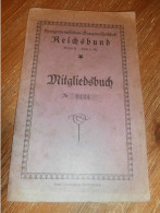 Altes Mitgliedsbuch " Reichsbund" Kriegerheimstätten Baugenossenschaft Köln 1920 , Hubert Clever  !!! - 1939-45