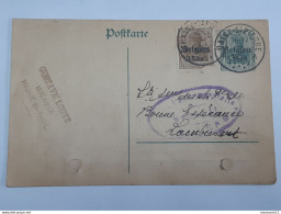 Entier Postal Envoyé De Haine-Saint-Pierre Cachet Loute Haine-Saint-Paul Vers Lambusart Le 15-07-1916 .. Lot415 . - Cartas & Documentos