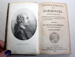 CONTES MORAUX Par MARMONTEL NOUVELLE EDITION + ELOGE ABBE MORELLET 1824 T1 + 2/2 / LIVRE ANCIEN XIXe SIECLE (1303.110) - 1801-1900