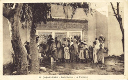 *CPA - MAROC - CASABLANCA  - Derb Sultan - La Fontaine - 01 - Casablanca