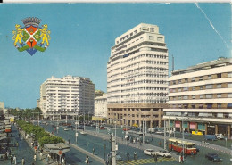 *CPM - MAROC - CASABLANCA  - Place Mohammed V  Et Armoiries De La Ville - Blason - Casablanca