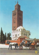 *CPM - MAROC - MARRAKECH - La Koutoubia - Attelage - - Marrakech