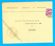 Commune FAUVILLERS Poste STRAINCHAMPS (HOLLANGE) - BASTOGNE Enveloppe 1950 - WW II (Covers & Documents)