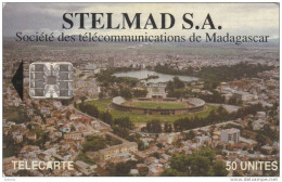 MADAGASCAR - Aerial View Of Antananarivo, Stelmad S.A. First Issue 50 Units, CN : C4A147199, Used - Madagascar