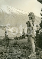 60s LARGE ORIGINAL PRESS PHOTO FOTO EROTIQUE EROTIC EROTIK NORDIC BLONDE WOMAN FEMME GIRL FRAU - Personnes Anonymes