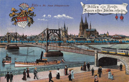 R142998 Koln A. Rh. Neue Hangebrucke. H. W. K. 10 - Monde