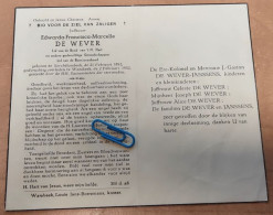 DP - Edwarda De Wever - Borchtlombeek 1892 - Wambeek 1952 - Obituary Notices