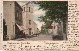 Environs De Bruxelles  Eglise De Saint Job  Carte Colorisée Voyagé En 1901 - Schaerbeek - Schaarbeek