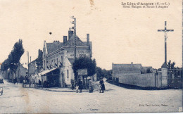 Le Lion-d'Angers Animée Hôtel Halignon Hôtel Du Lion D'Or Carte RARE - Autres & Non Classés