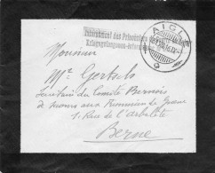 SUISSE.1916.LFM."INTERNEMENT DES PRIS.GUERRE EN SUISSE". - Postmark Collection