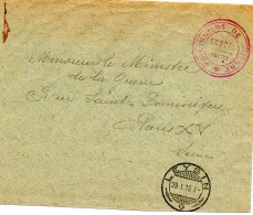 SUISSE.1916.CP.FM."PRISONNIERS DE GUERRE/LEYSIN/SUISSE".POUR LA FRANCE. - Postmark Collection