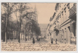 39087921 - Crefeld. Westwall Mit Liebfrauenkirche Gelaufen, 1905 Kleiner Knick Oben Links Und Rechts, Leicht Stockfleck - Krefeld