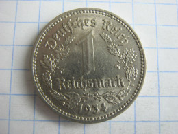 Germany 1 Reichsmark 1934 A - 1 Reichsmark