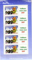 15106- BF Personnalisé "Meilleurs Voeux Pour 2007", Ref. Y&T N° F3986Aa, Cadeau De La Poste, Cote 2012 = 50 € - Unused Stamps