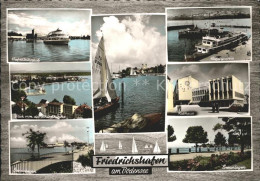 72083123 Friedrichshafen Bodensee Blick Von Schlosskirche Hafen Segelboot Rathau - Friedrichshafen