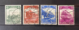 Deutsches Reich - 1935 - Michel Nr. 580/583 - Gestempelt - Usados