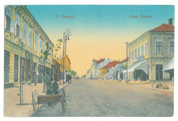 RO 92 - 18698 TURNU-SEVERIN, Street Stores, Romania - Old Postcard - Used - 1917 - Roumanie