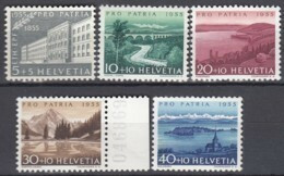 SCHWEIZ 613-617, Postfrisch **, Pro Patria: Seen Und Wasserläufe 1955 - Neufs