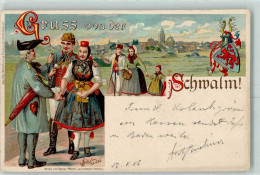 13152921 - Gruss Aus  Schwalm Wappen Sign. W. Schultz / Hanau - Andere & Zonder Classificatie