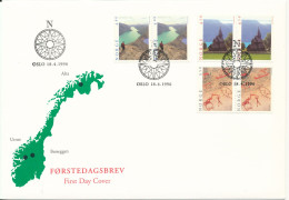 Norway FDC 18-6-1996 Tourist Stamps Complete Set Of 3 In Pairs With Cachet - FDC