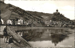 72082959 Cochem Mosel Uferpartie Am Fluss Blick Zur Reichsburg Cochem - Cochem