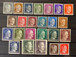 Deutsches Reich - 1941/44 - Michel Nr. 781/800, 826/827 - Postfrisch - Unused Stamps