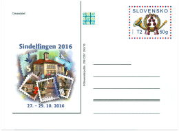 CDV 259 Slovakia Sindelfingen Stamp Fair 2016 - Exposiciones Filatélicas