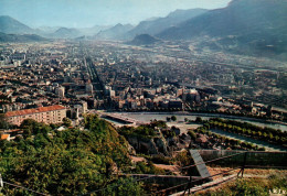 RECTO/VERSO - CPA - GRENOBLE - VUE GENERALE AERIENNE - COURS JEAN JAURES - Grenoble