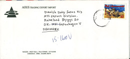 Syria Cover Sent To Denmark 19957 Topic Stamp Child's World Day 1997 - Syria