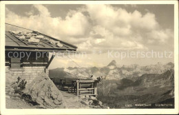 72081785 Nebelhorn Gipfelhuette Alpenpanorama Anatswald - Oberstdorf