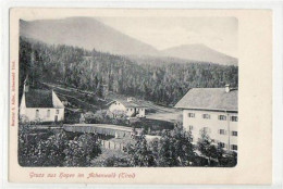 39049121 - Hagen Im Achenwald Mit Teilansicht Und Kirche. Ungelaufen Fruehe Karte, Da Anschriftseite Noch Ungeteilt. Gu - Autres & Non Classés