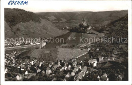 72081305 Cochem Mosel Panorama Blick Von Der Umkehr Burg Cochem - Cochem