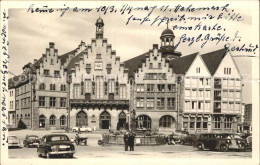 72081302 Frankfurt Main Roemer Brunnen Erinnerungskarte 7. Deutscher Ev Kirchent - Frankfurt A. Main