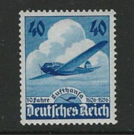 ● GERMANIA 3° REICH 1936 ֍ LUFTHANSA ️● N.  A54 *️ ● Carta Rigata Verticale ● Serie Completa ● Cat. ? € ️● L. N. 4198 ️● - Unused Stamps