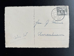 NETHERLANDS 1937 POSTCARD NES OP AMELAND TO ROORDAHUIZUM 09-08-1937 NEDERLAND - Lettres & Documents