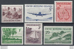 1963 Cocos Islands 6v. MNH SG N. 1/6 £ 20,00 - Sonstige & Ohne Zuordnung