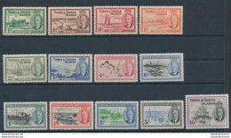 1950 TURKS AND CAICOS, N. 221/233 - 13 Valori - MLH* - Other & Unclassified