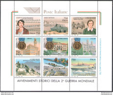 1995 Italia - Repubblica, Avvenimenti Storici Seconda Guerra Mondiale - Foglietto N. 18 - MNH** - Blokken & Velletjes