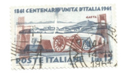 (REPUBBLICA ITALIANA) 1961, CENTENARIO DELL'UNITÀ D'ITALIA - Serie Di 6 Francobolli Usati - 1961-70: Usados