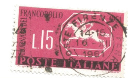 (REPUBBLICA ITALIANA) 1961, GIORNATA DEL FRANCOBOLLO - Serie Di 1 Francobollo Usato - 1961-70: Usados