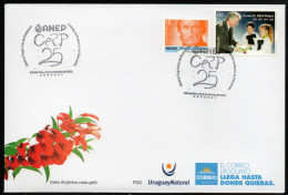 URUGUAY 2023 (Education, Teaching, Coat Of Arm, Lighthouse, Computer, Doctor, Oncologist)- 1 Cover With Special Postmark - Faros