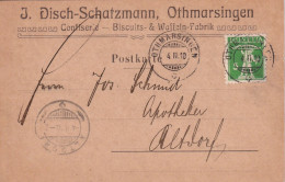 Motiv Karte  "Disch-Schatzmann, Confiserie, Othmarsingen"         1910 - Cartas & Documentos