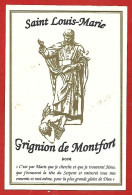 Image Religieuse Saint Louis Grignion De Montfort (Montfort-la-Cane-sur-Meu 35 Saint-Laurent-sur-Sèvre 85) 2scans - Images Religieuses