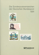 Bund Jahrbuch 1991 Mit Allen Marken Postfrisch Und Schwarzdruck (XL9581) - Unused Stamps