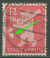 SBZ Berlin & Brandenburg 1945 Freimarke Plattenfehler 5 AA Ux PF ?? Gestempelt - Berlino & Brandenburgo