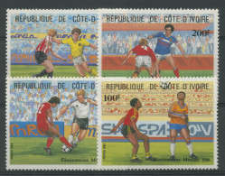 Elfenbeinküste 1985 Fußball-WM'86 Mexiko 867/70 A Postfrisch - Ivoorkust (1960-...)