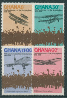 Ghana 1978 Erster Motorflug Der Brüder Wright Flugzeuge 738/41 A Postfrisch - Ghana (1957-...)